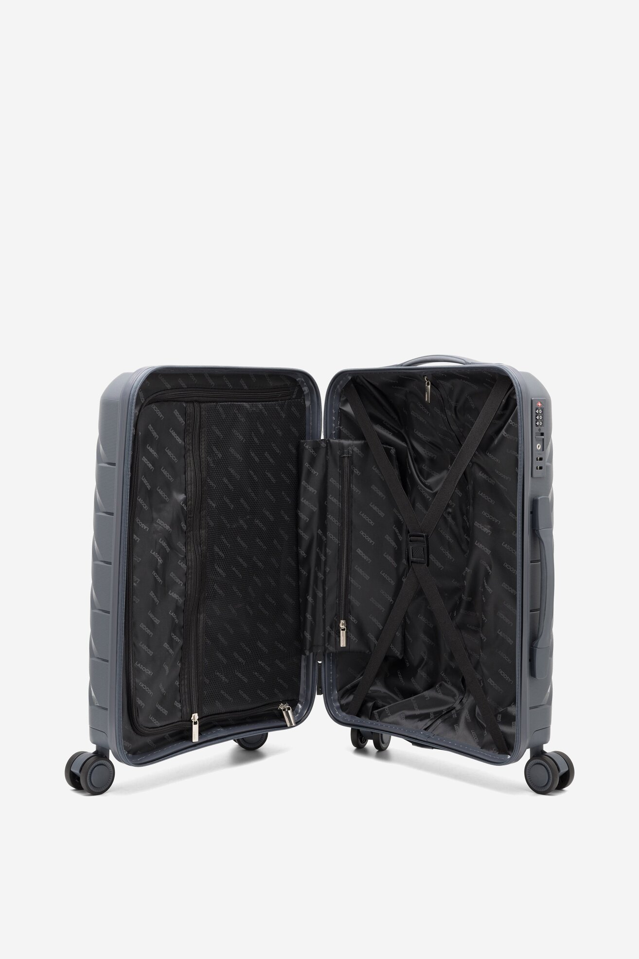 Walizka Lasocki WAL-S-07GREY-04 Szary