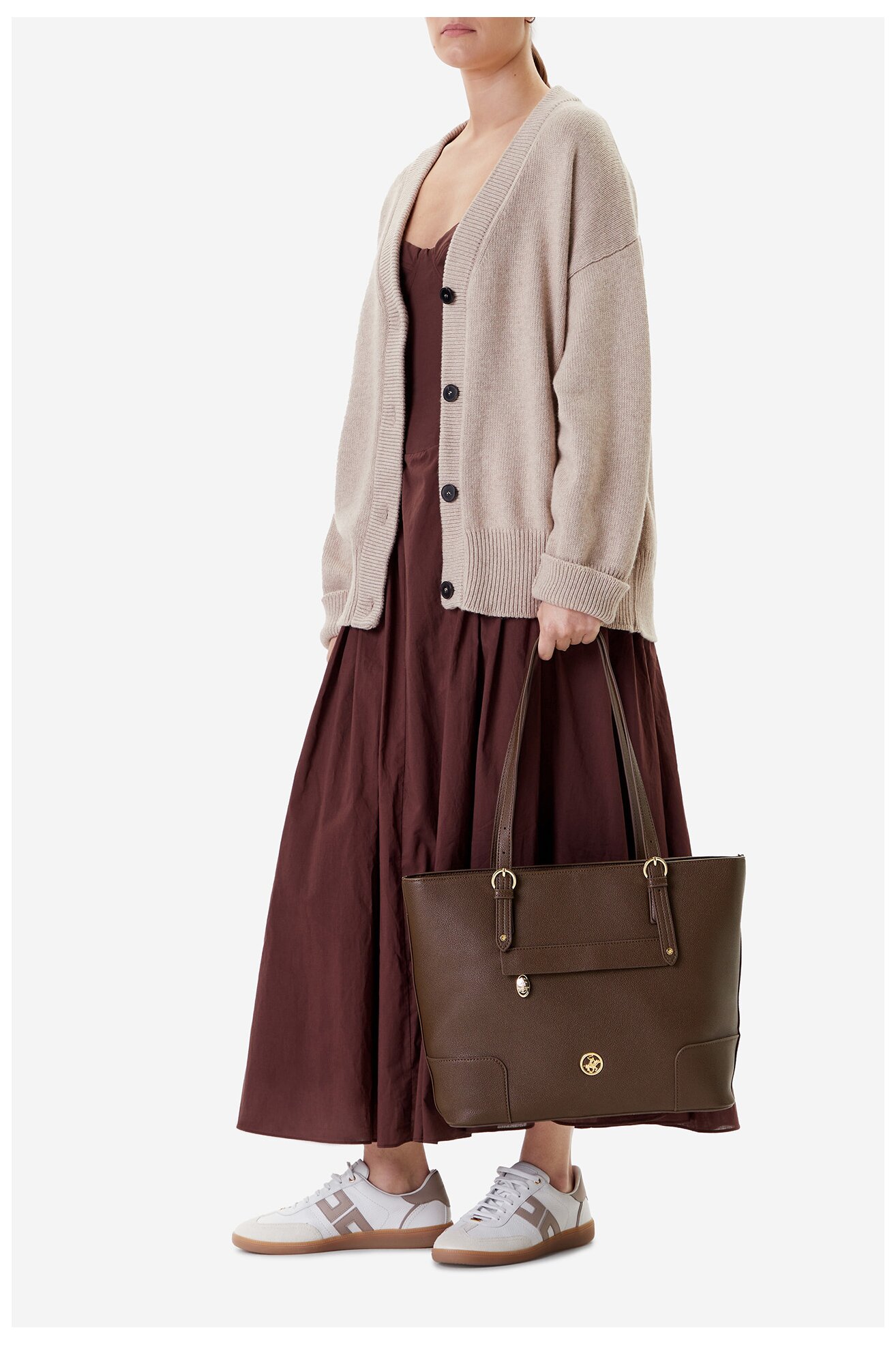 Geantă de mână Beverly Hills Polo Club CEO-BHPC-C-007-08 MARO