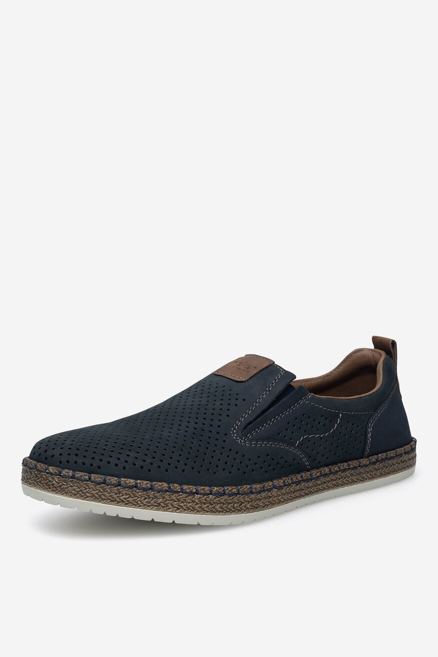 Rieker - Espadryle skórzane - 2230056265674