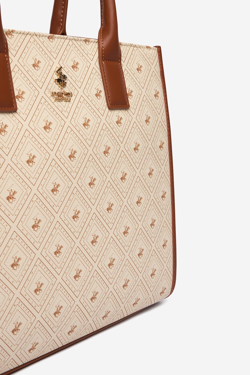 Дамска чанта Beverly Hills Polo Club БЕЖОВ - 5906751618943