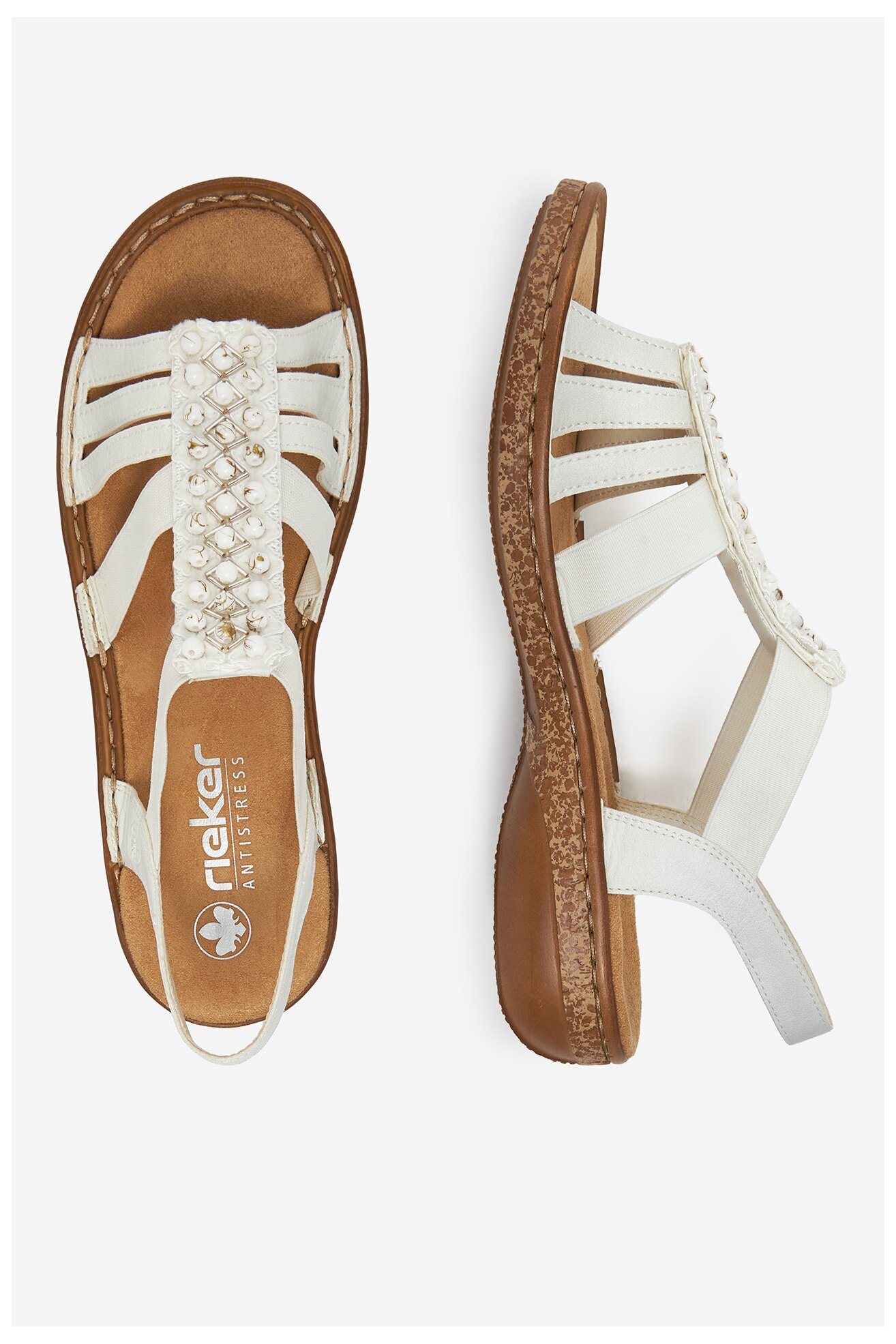 Sandały Rieker 62809-60 Biały