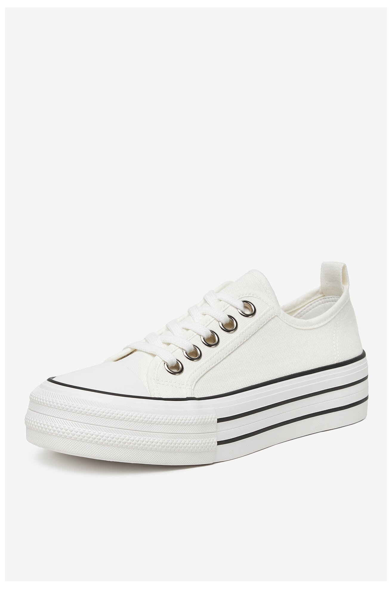 Pantofi pânză DeeZee AM25234-D ALB