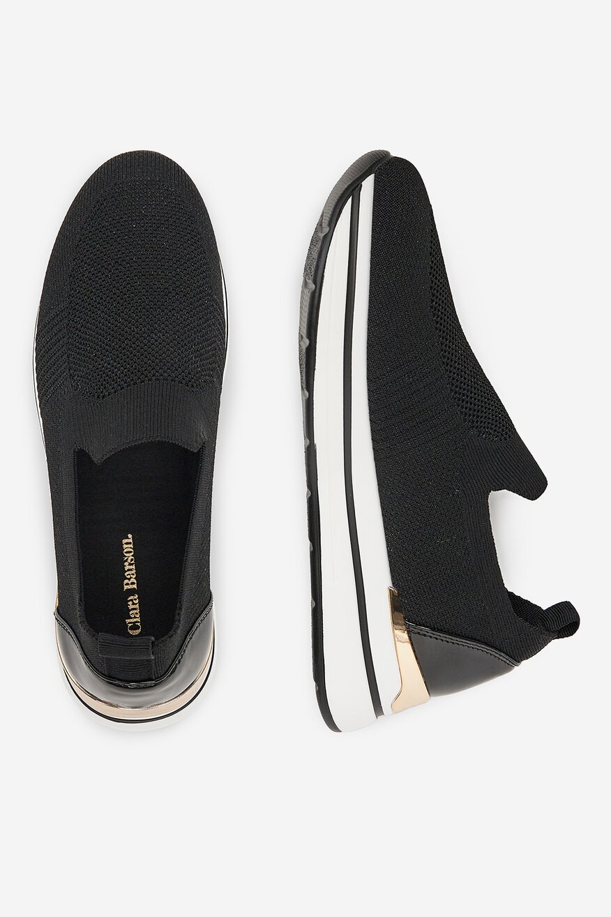 Clara Barson - Sneakersy na koturnie - 5903698190754