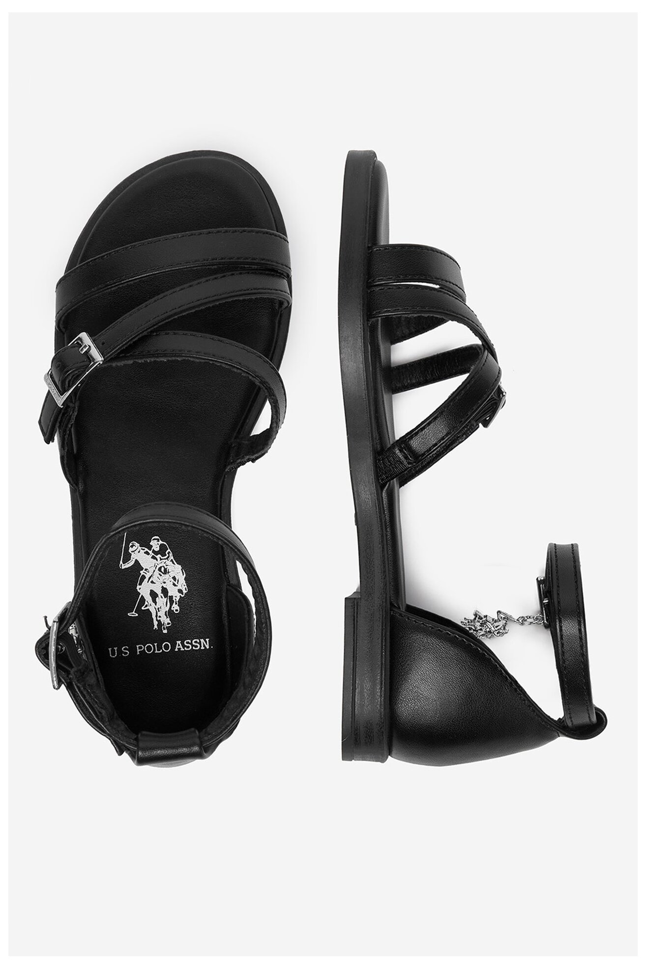 Sandały U.S. POLO ASSN. EO-ANGE001K/6Y1 Czarny