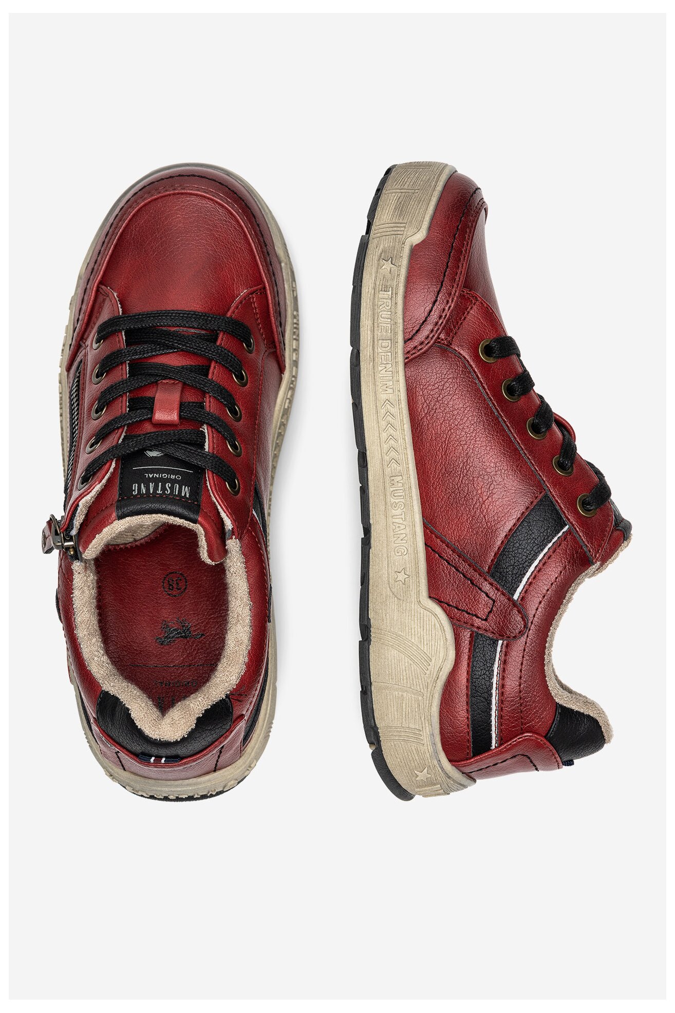 Polobotka Mustang 1290-302 ČERVENÁ