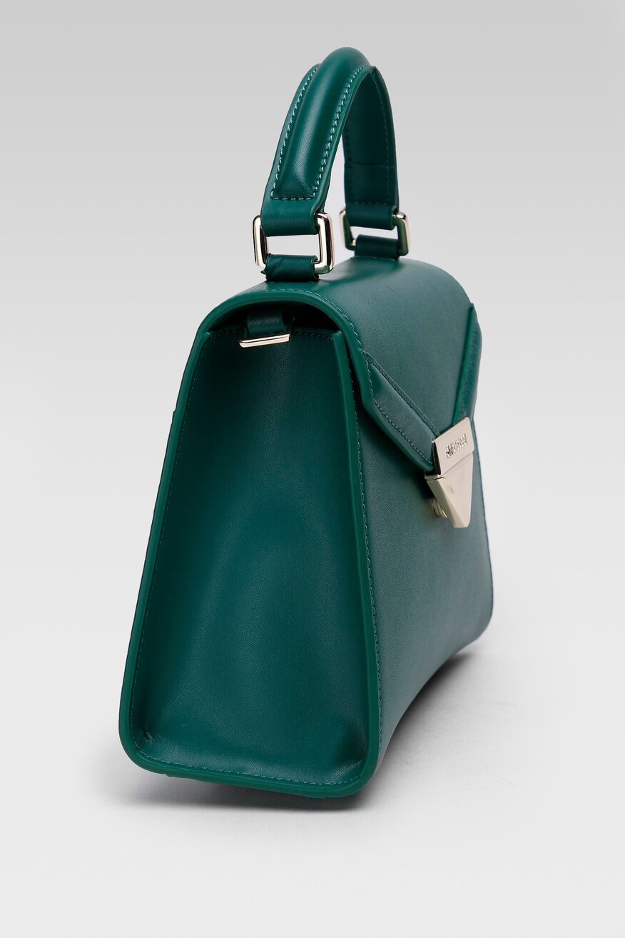 Gino Rossi - Torebka skórzana zielona - 5904248070618