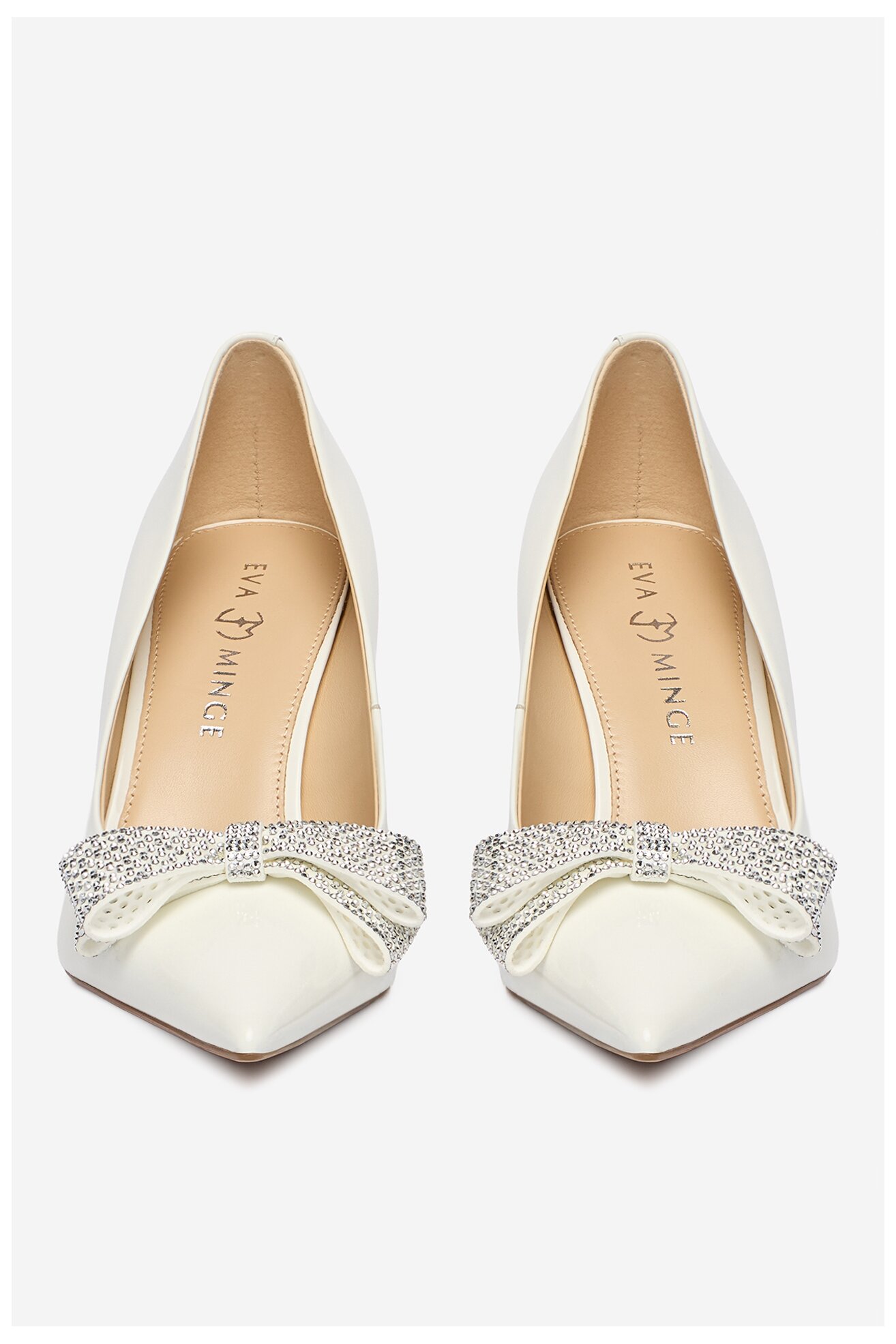 Czółenka EVA MINGE ANEMONE-V1892-116-2 Biały