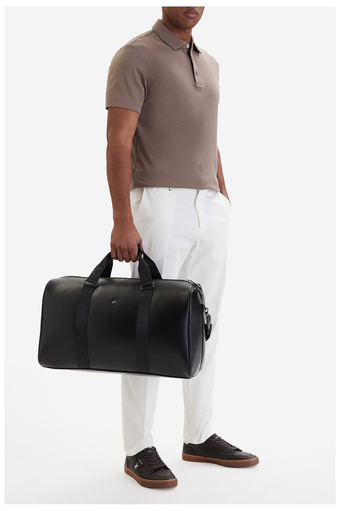 Torba męska Beverly Hills Polo Club CWBEO-BHPC-L-015-07 Czarny