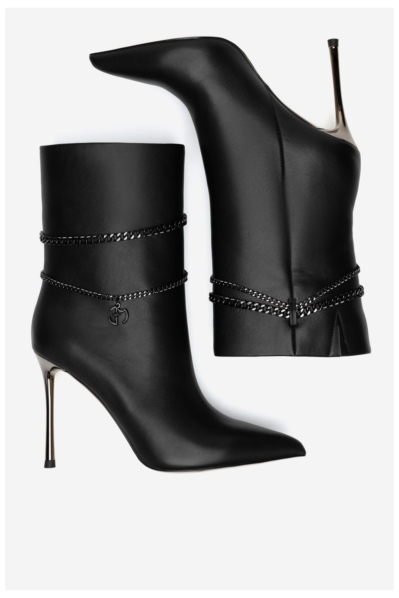 Bokacsizma EVA MINGE HESSA-TO926-201 FEKETE