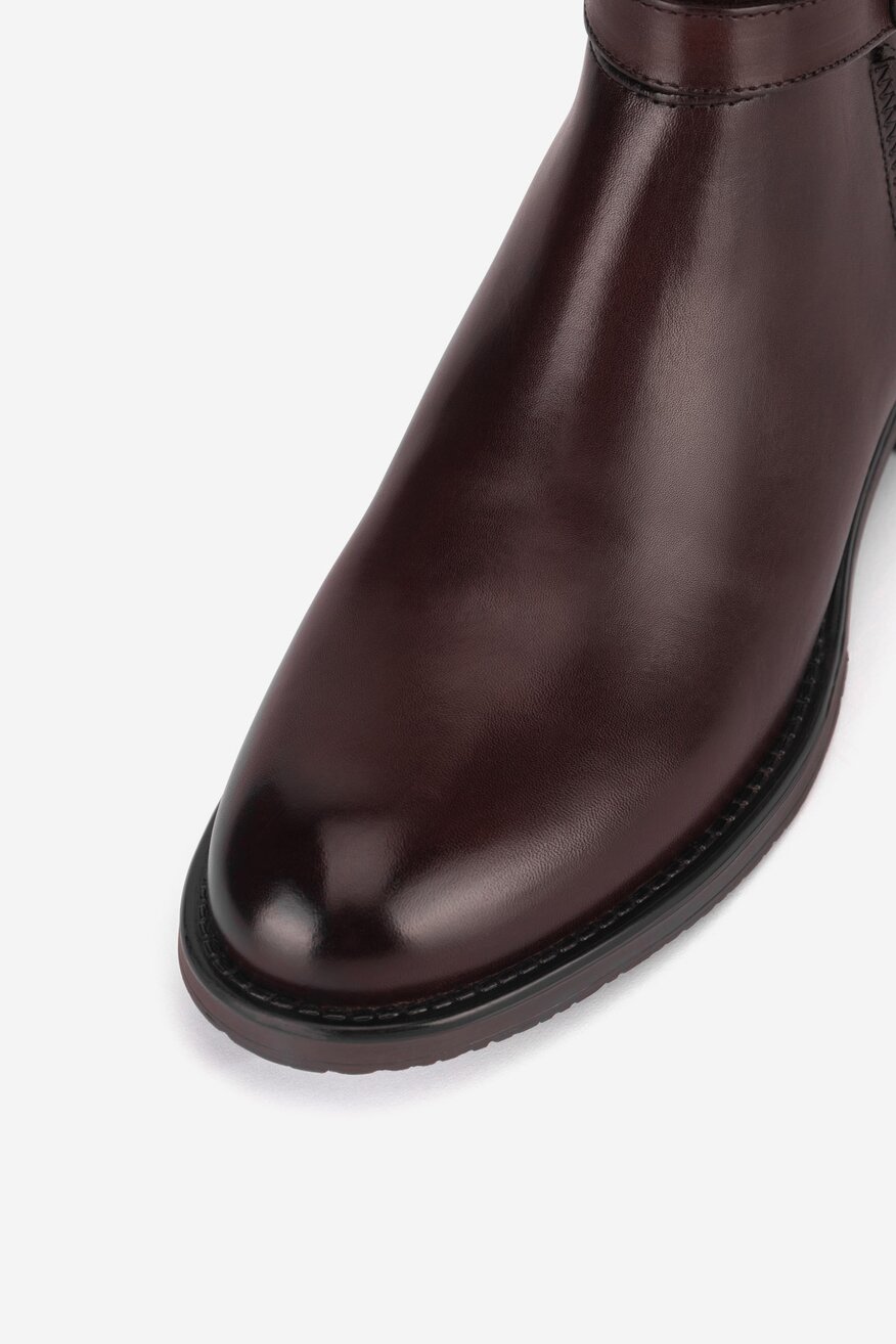 Lasocki - Botki skórzane ocieplane - 5905588736745