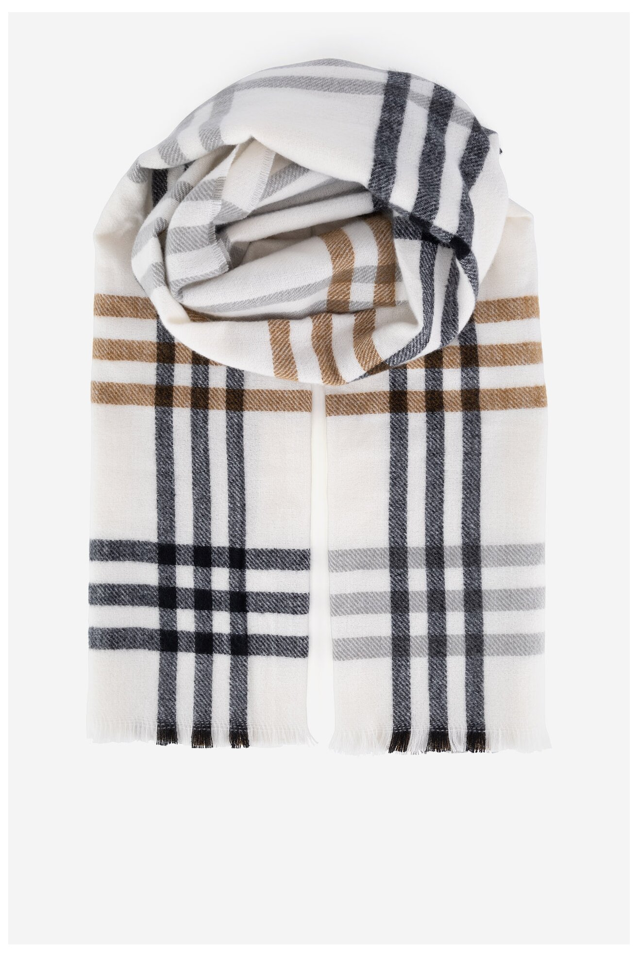 Ženski šal Jenny Fairy 4W4-007-AW24 BRAON