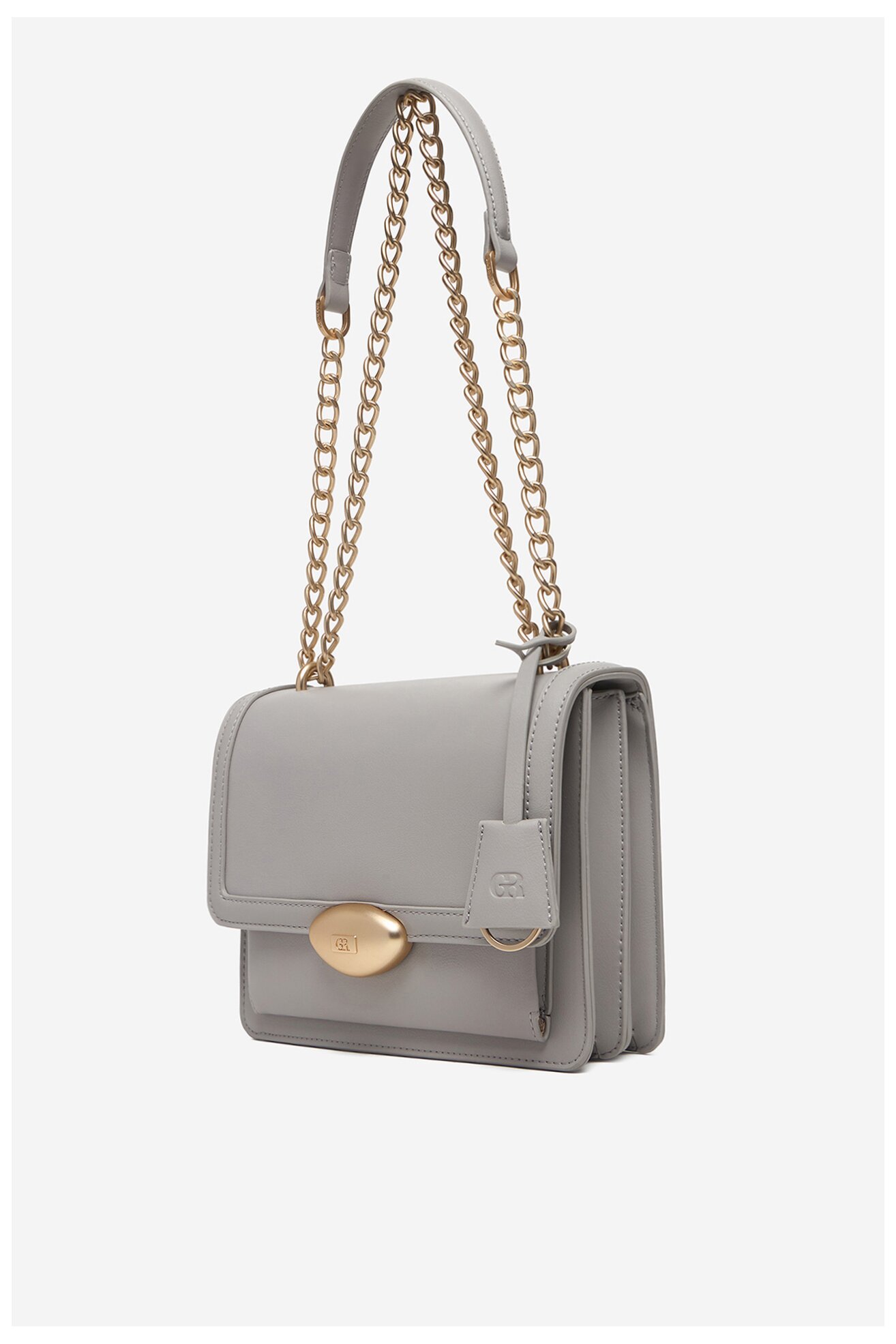 Сумка З Ремінцем Gino Rossi EO-KY129 СВІТЛО-СІРИЙ