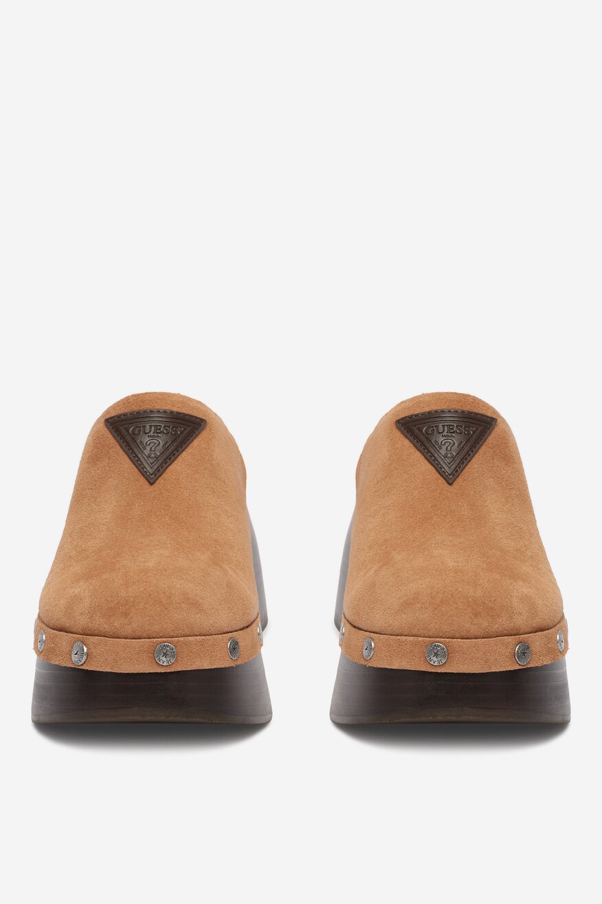 
                GUESS JEANS - Klapki skórzane - 5907964055792