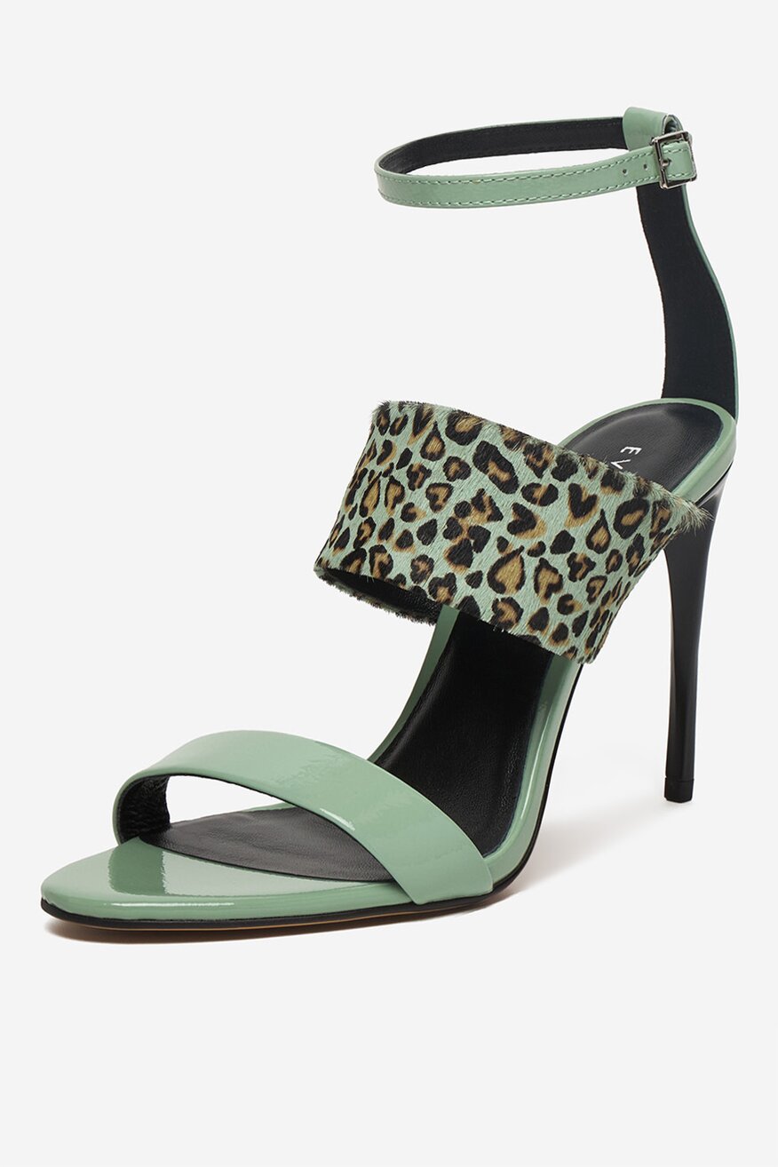 
                EVA MINGE - Sandały skórzane - 5906751814482