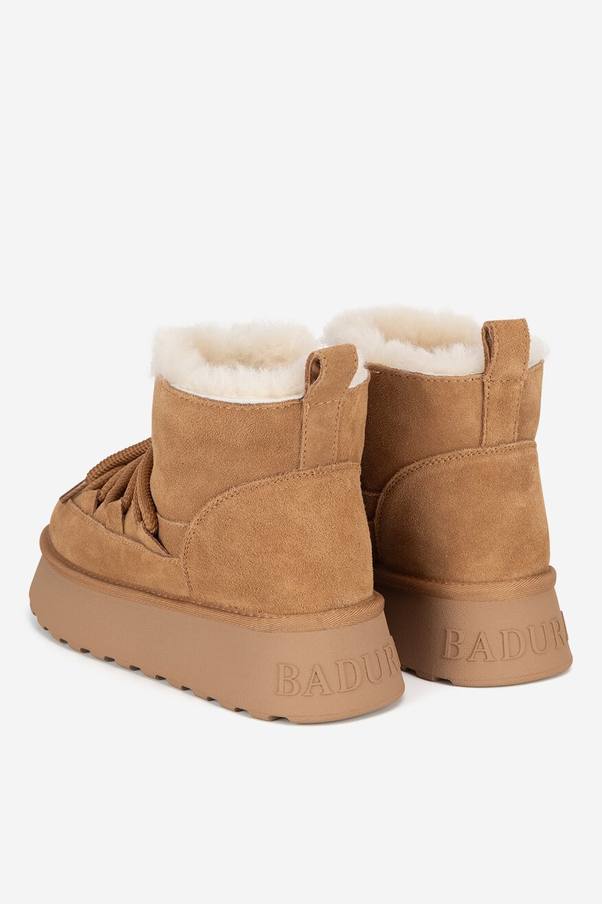Badura - Śniegowce zamszowe ocieplane - 5905588964254