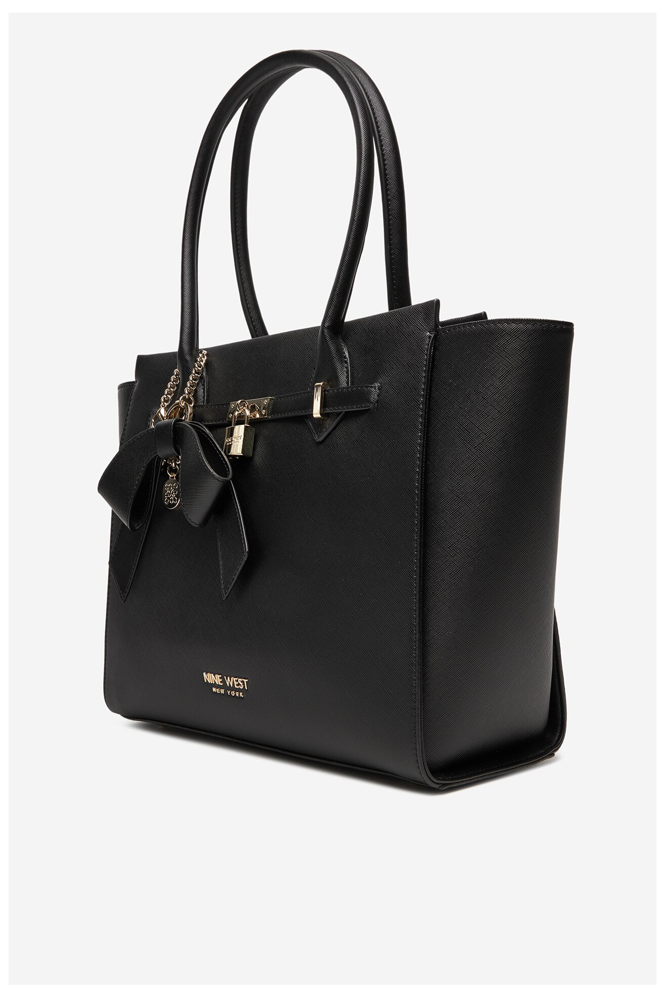 Kézitáska NINE WEST CEO-CHELSEA-CHARM-III-LX10186 FEKETE