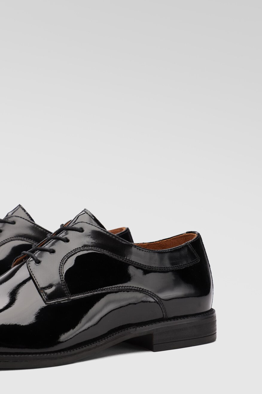 
                Gino Rossi - Skórzane półbuty czarne - 5903698332963