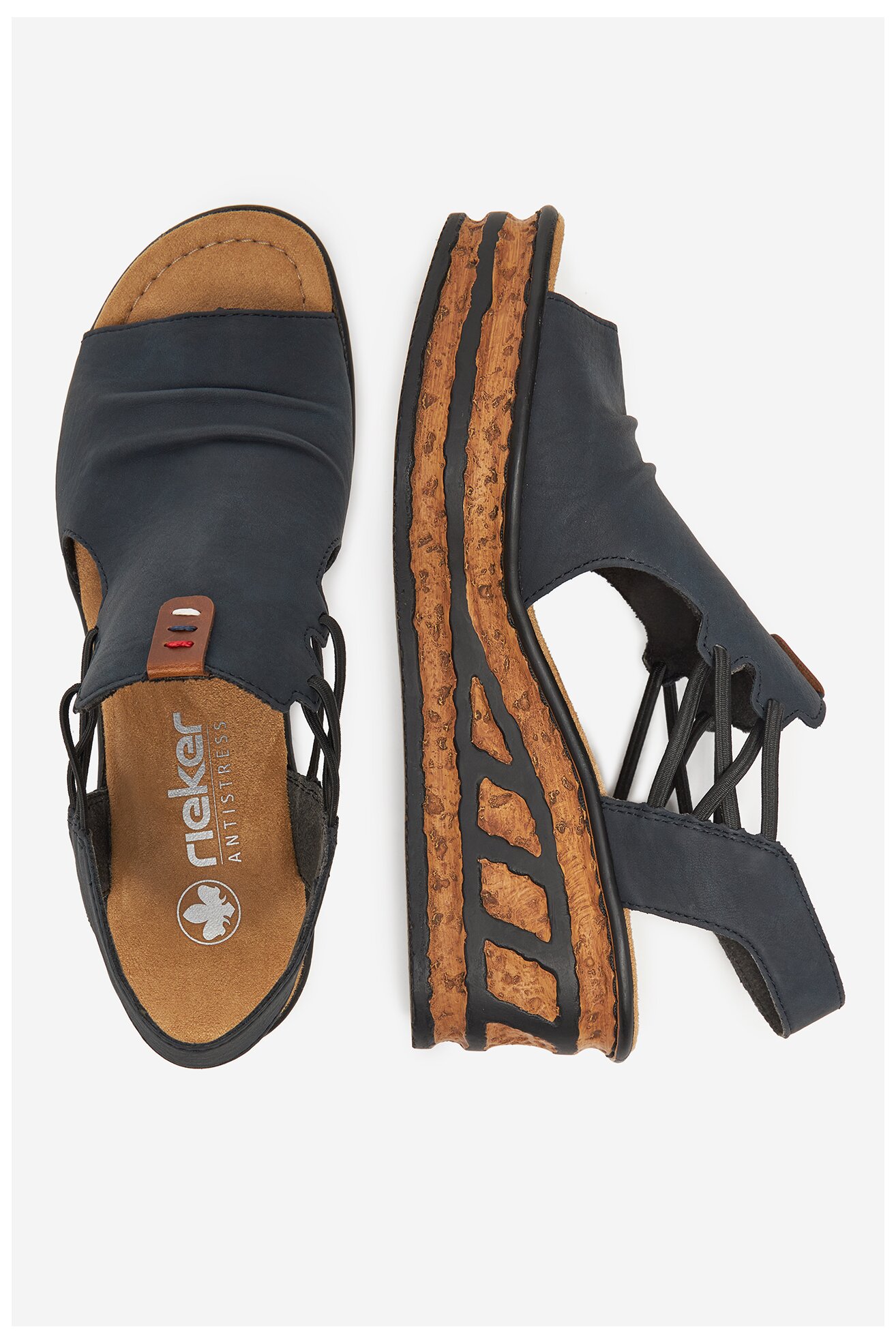 Sandały Rieker CEO-68175-14 Granatowy ciemny