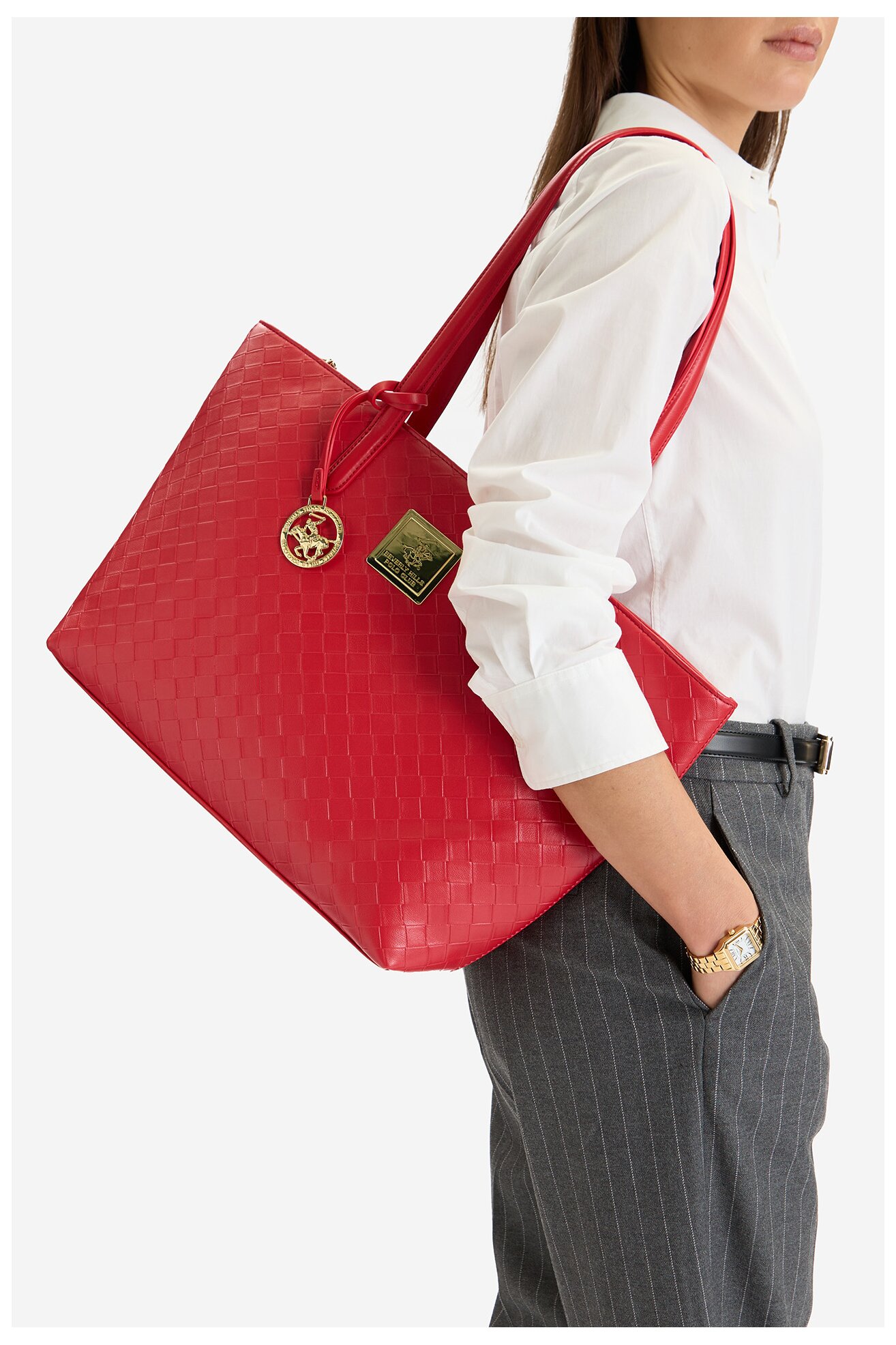 Torebka Beverly Hills Polo Club CEO-BHPC-L-008-09 Czerwony