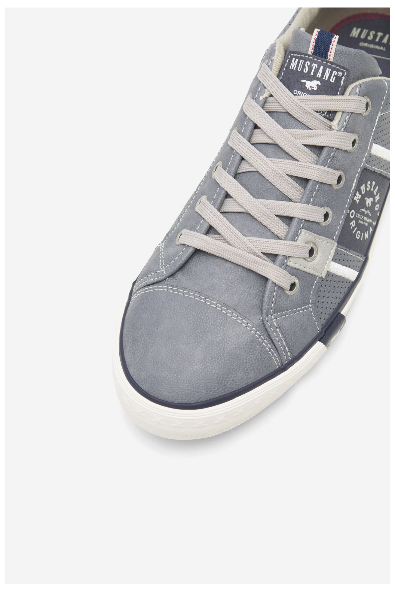 Plátěná obuv Mustang 4072-317 BLANKYTNĚ MODRÁ