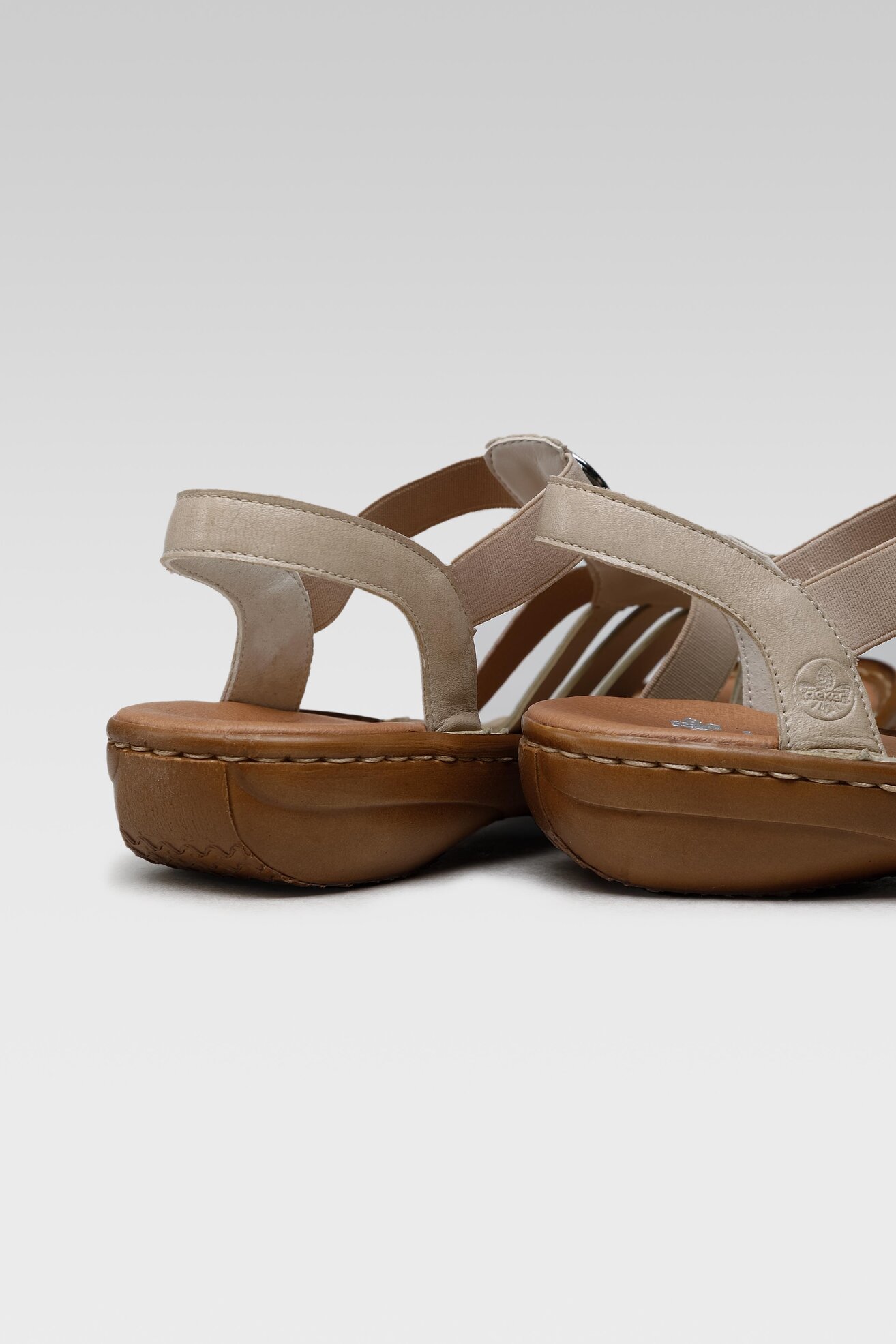 Sandały Rieker 60841-60 Beżowy