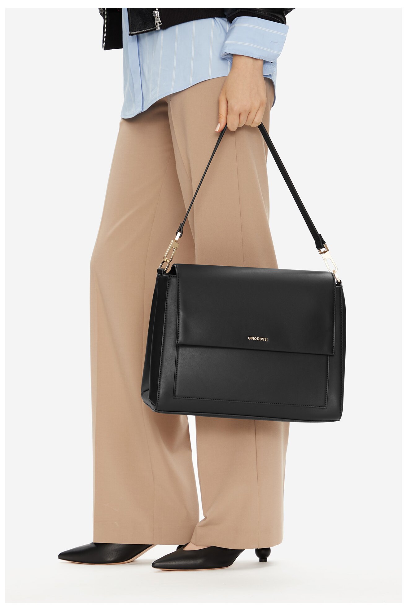 Geantă de mână Gino Rossi C-NAILA-LDA8079 NEGRU