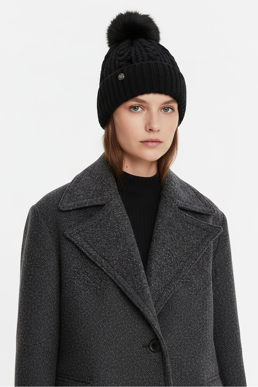 Női sapka NINE WEST FEKETE - 5906751365397