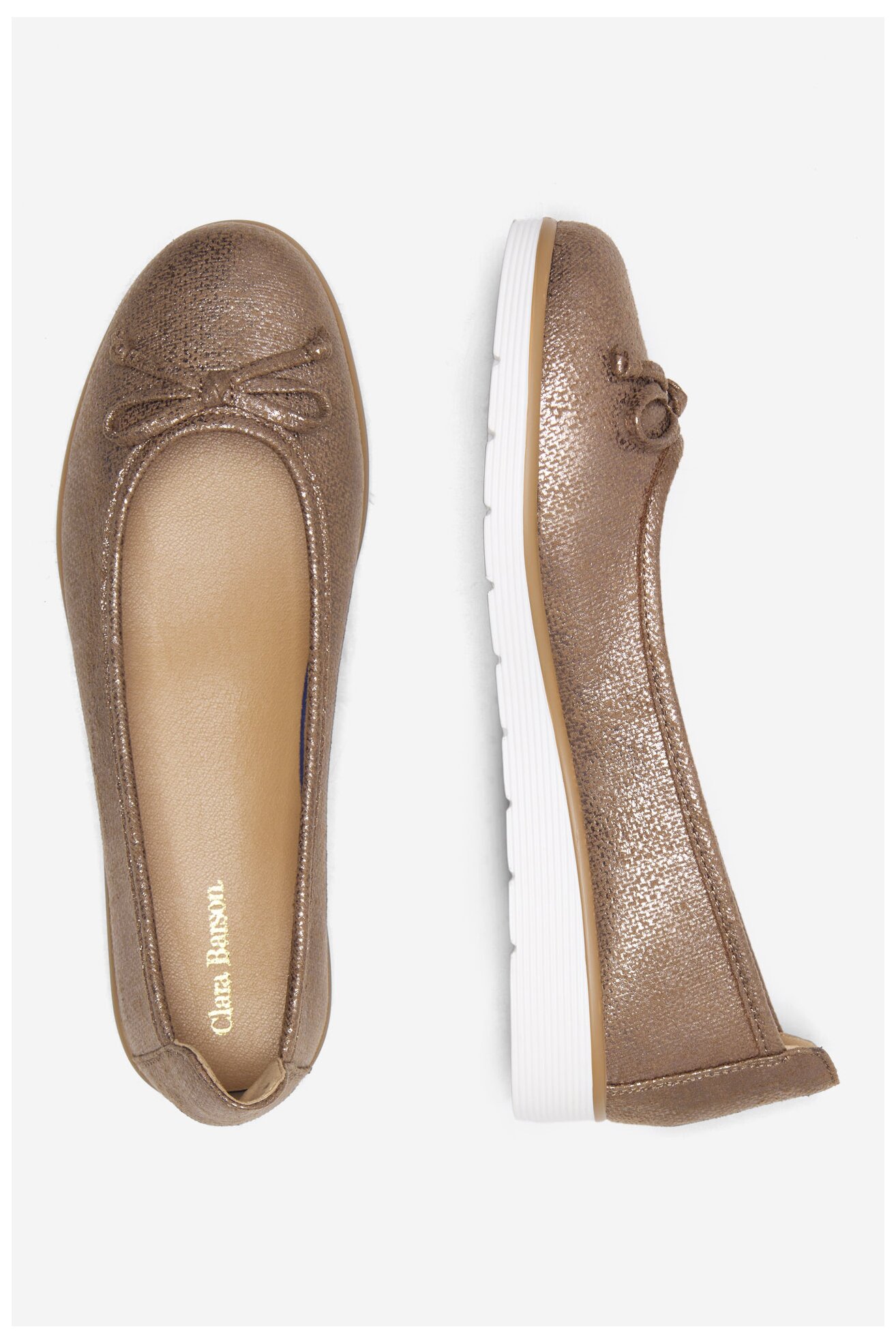 Baleriny Clara Barson WYL3650-3 Złoty