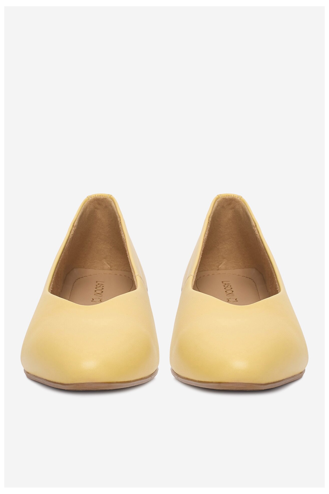 Baleriny Lasocki CEO-RST-KAJA-66 Żółty jasny