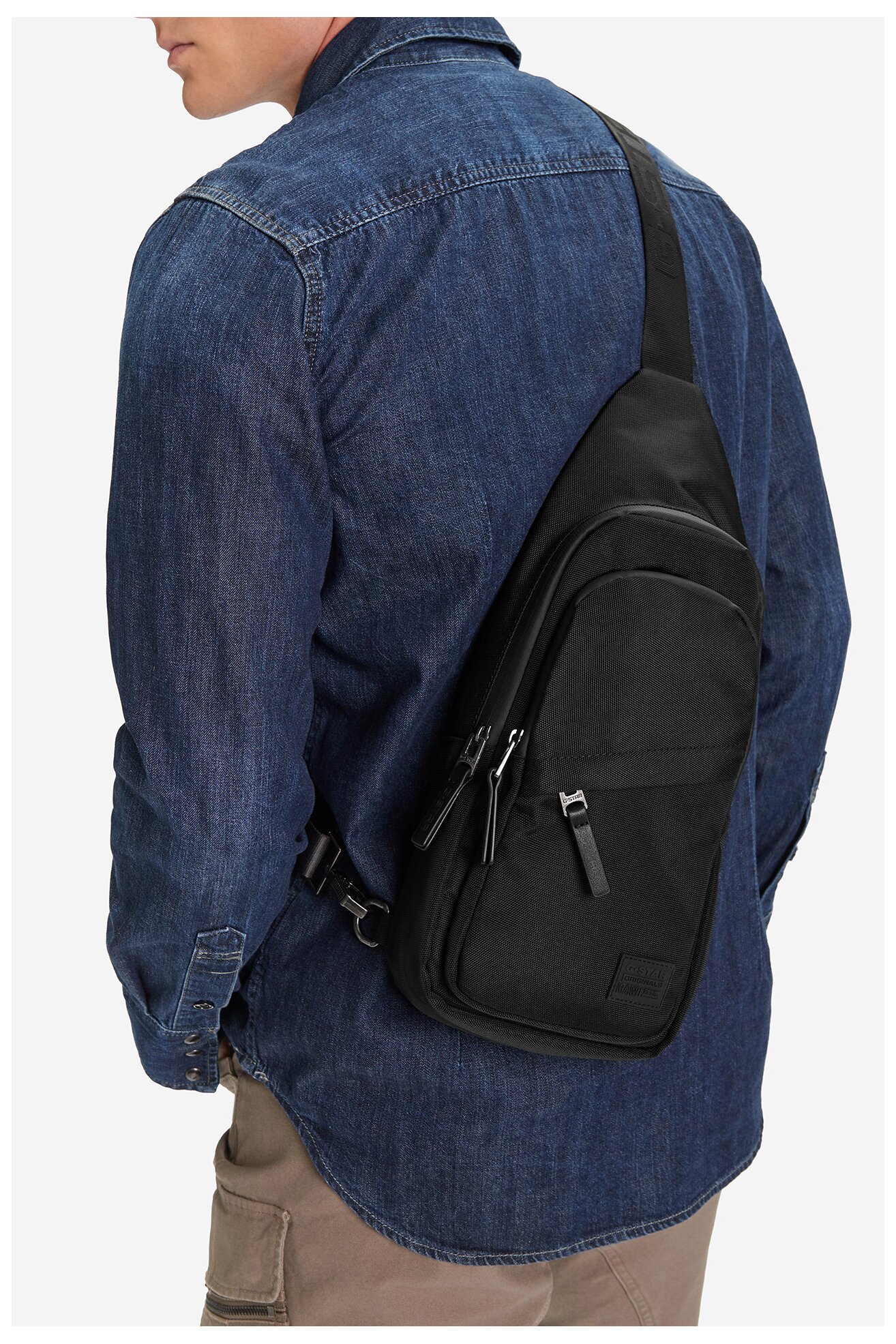 Geantă pentru bărbați G-STAR RAW CEO-JACK-LX8738J NEGRU