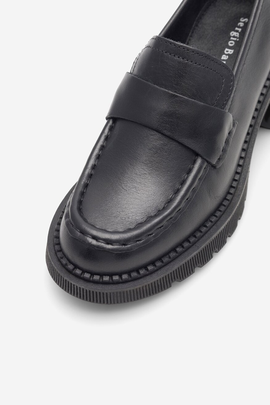 Sergio Bardi - Mokasyny skórzane - 5905588090793