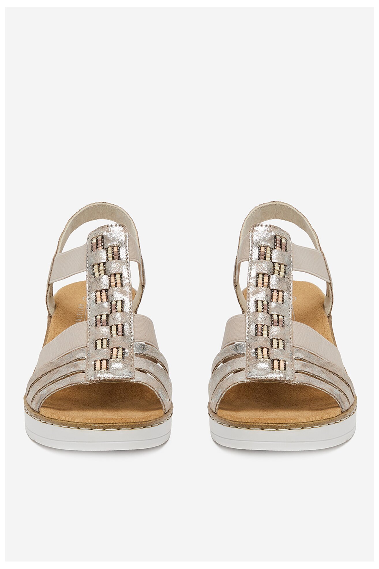 Sandały Rieker V3822-90 Różowy jasny