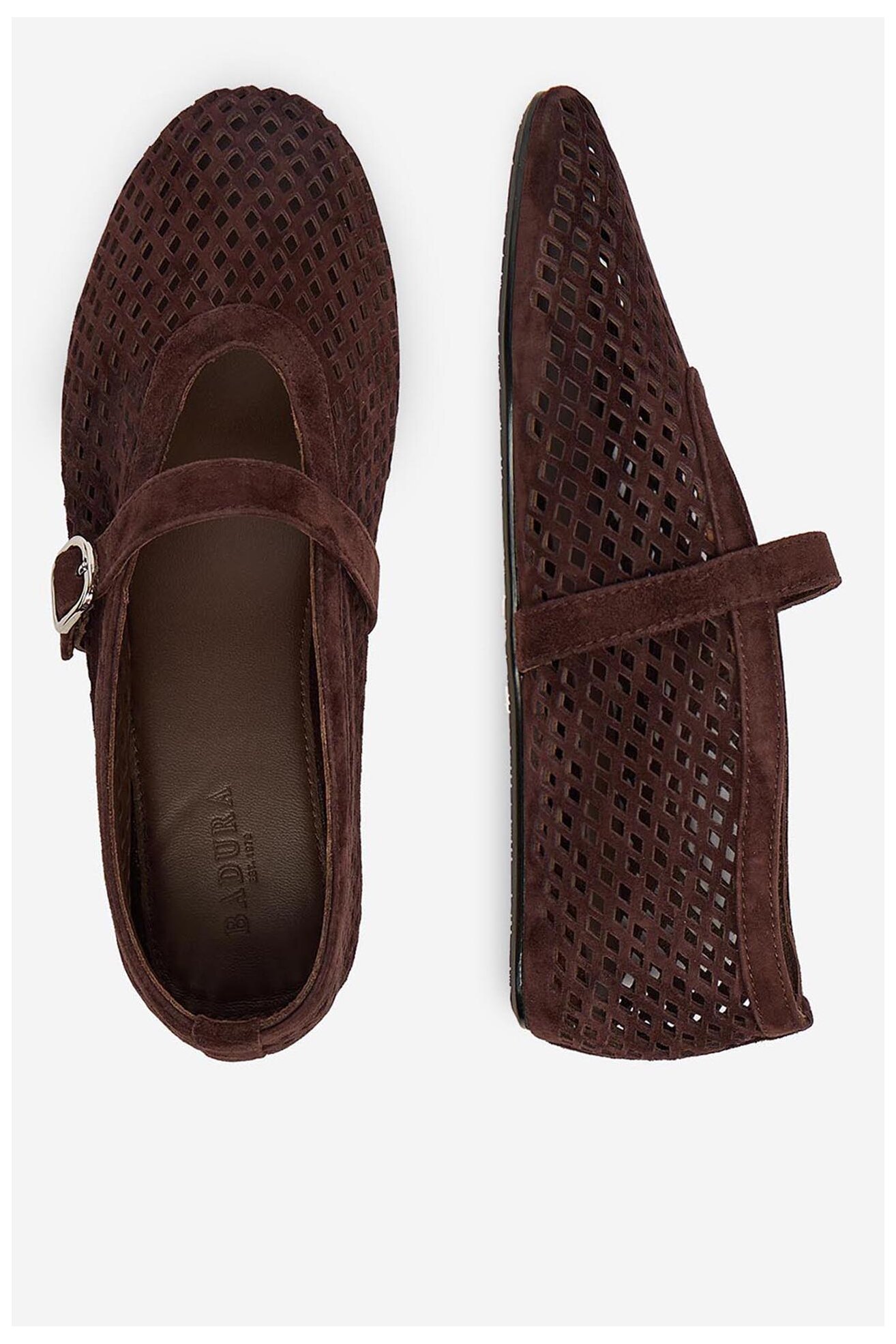 Baleriny Badura EO-AISHA-LT516-207 Brązowy ciemny