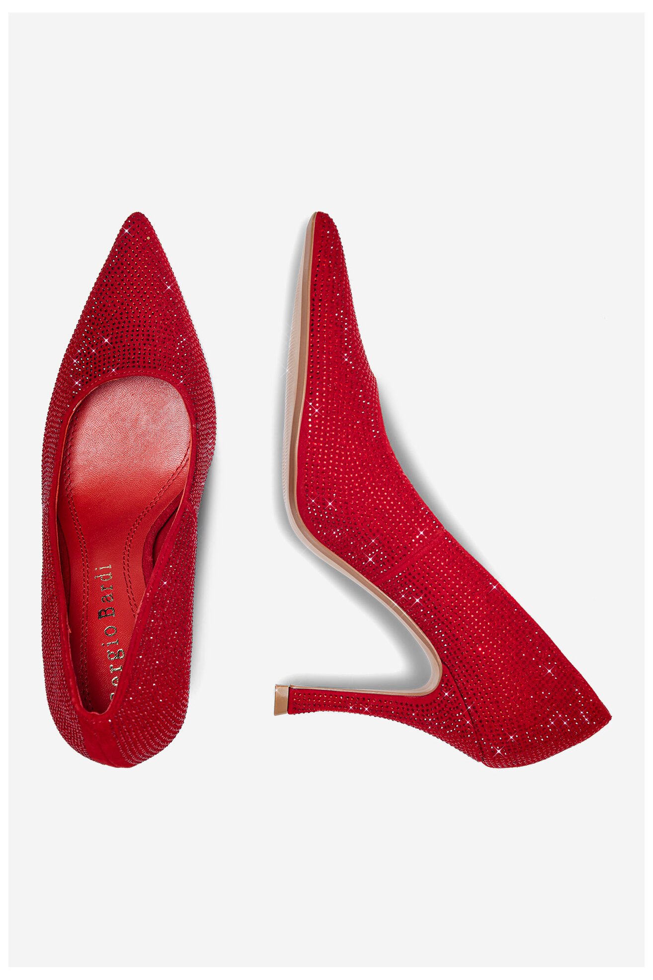 Czółenka Sergio Bardi WFA2530-1Z-SB Czerwony