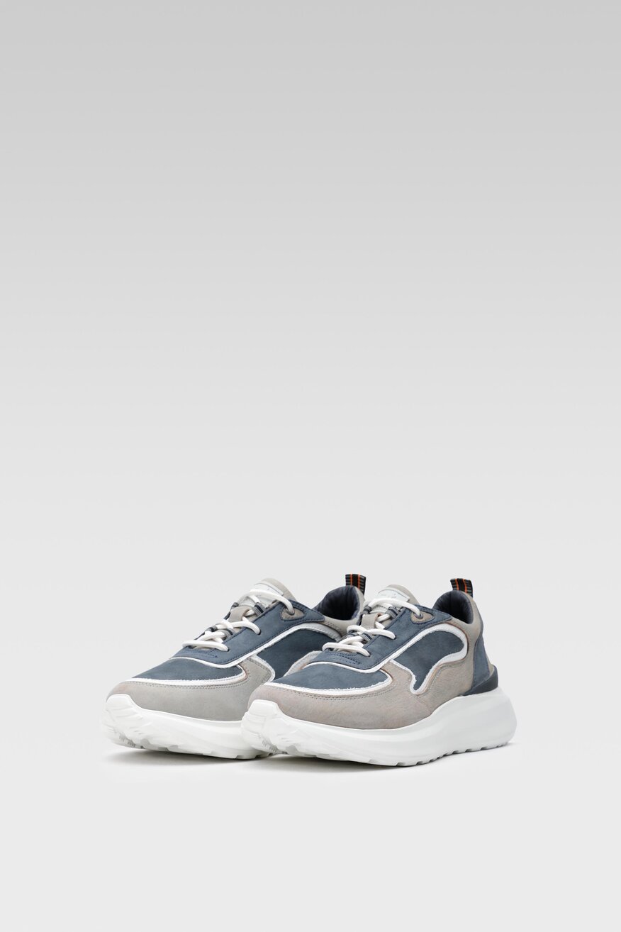 
                Togoshi - Skórzane półbuty niebieskie - 5904862379814