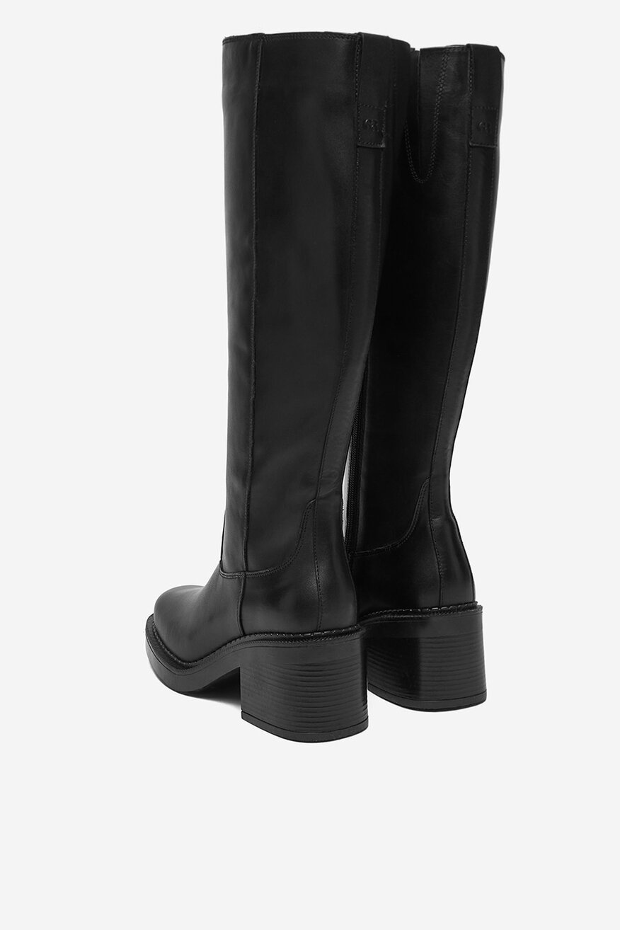 Gino Rossi - Kozaki skórzane na słupku - 5906751476604