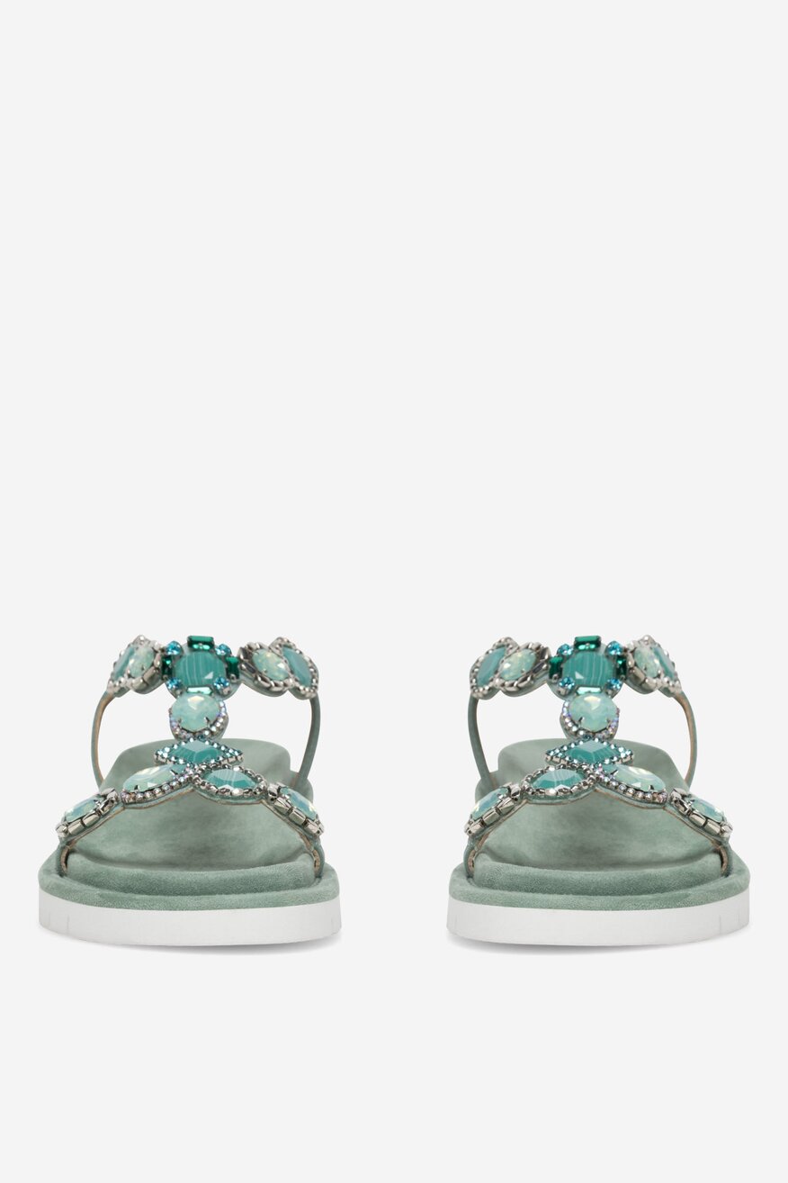 
                EVA MINGE - Sandały zamszowe - 5905588550167