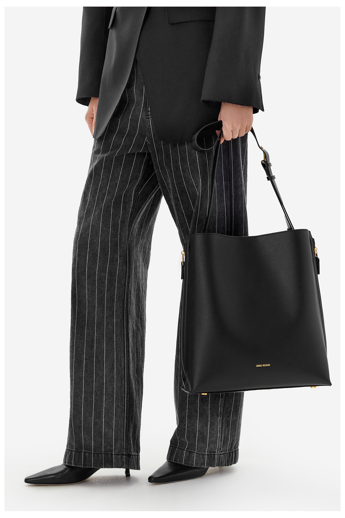 Geantă de mână Gino Rossi WEN-3 NEGRU