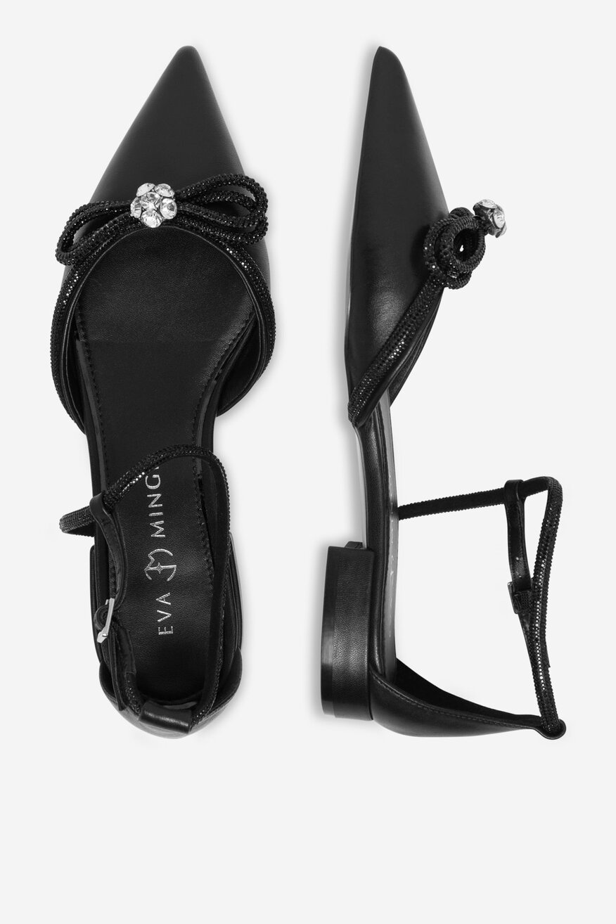 
                EVA MINGE - Baleriny skórzane - 5905588376163