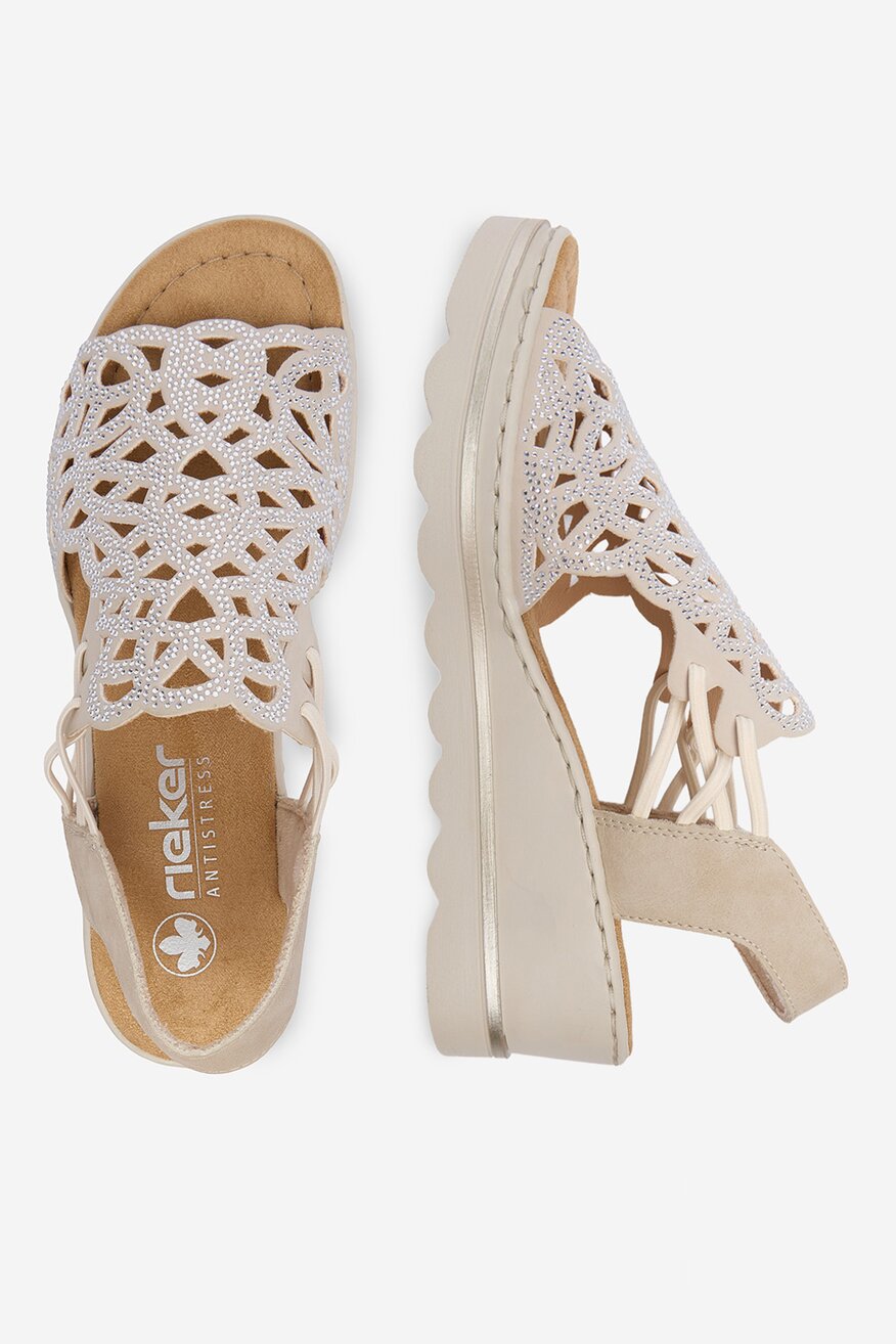 
                Сандали Rieker СРЕБРИСТ - 5906751829745