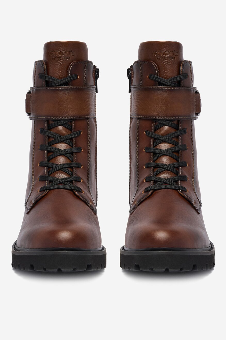 Remonte - Trzewiki skórzane ocieplane - 2230085557276
