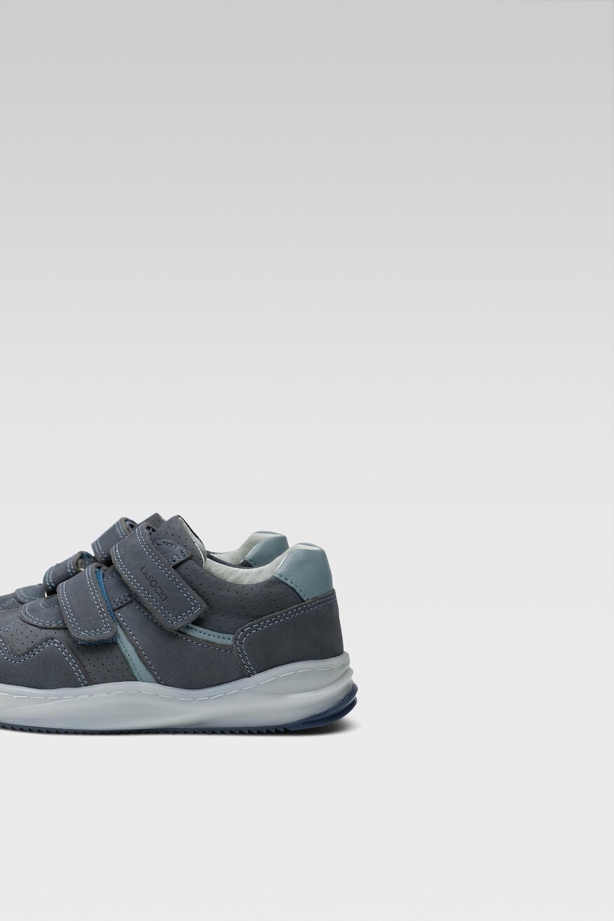 
                Lasocki Kids - Sneakersy skórzane na rzepy - 5904862589282