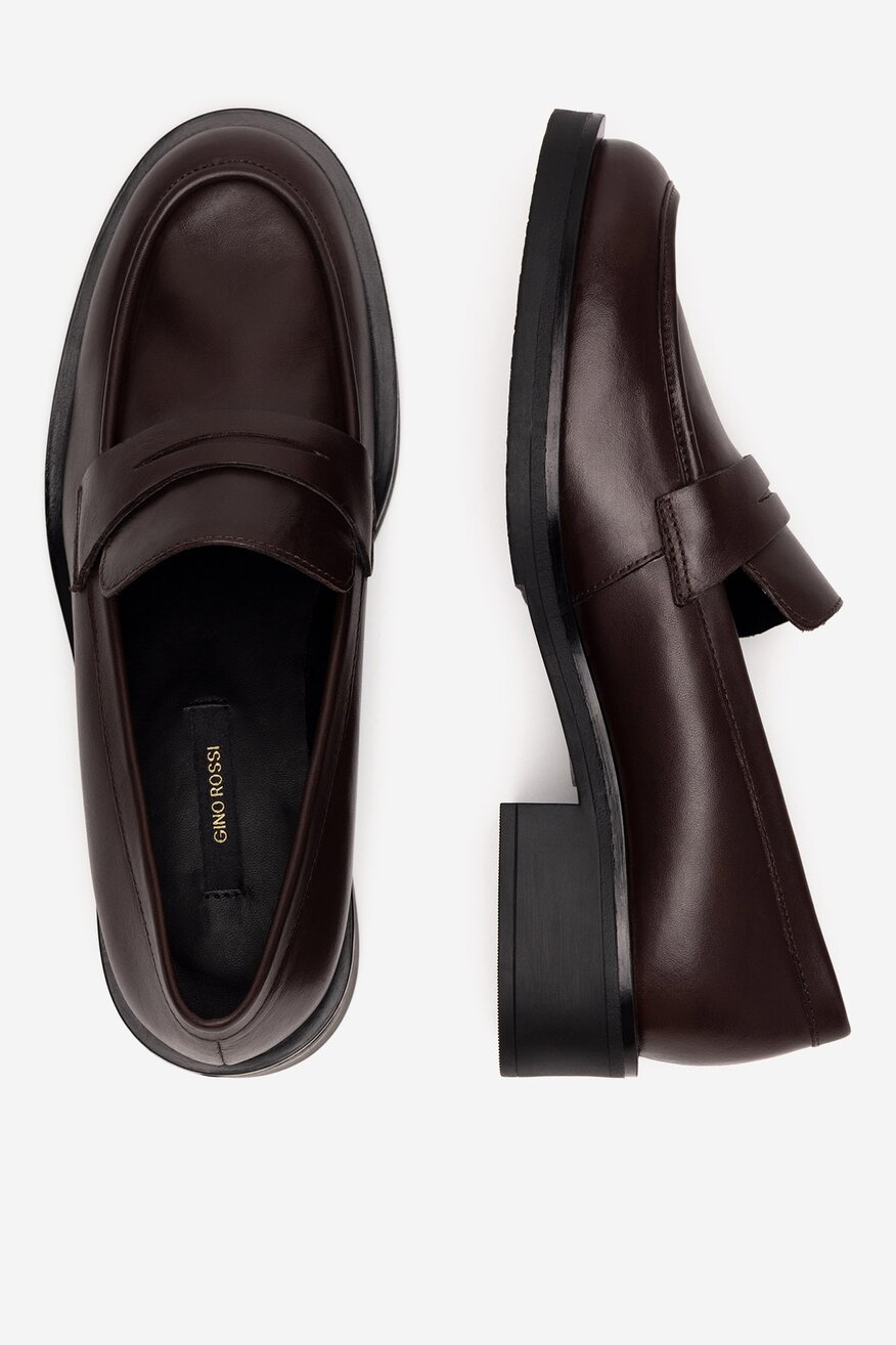 Gino Rossi - Loafersy skórzane - 5905588829584