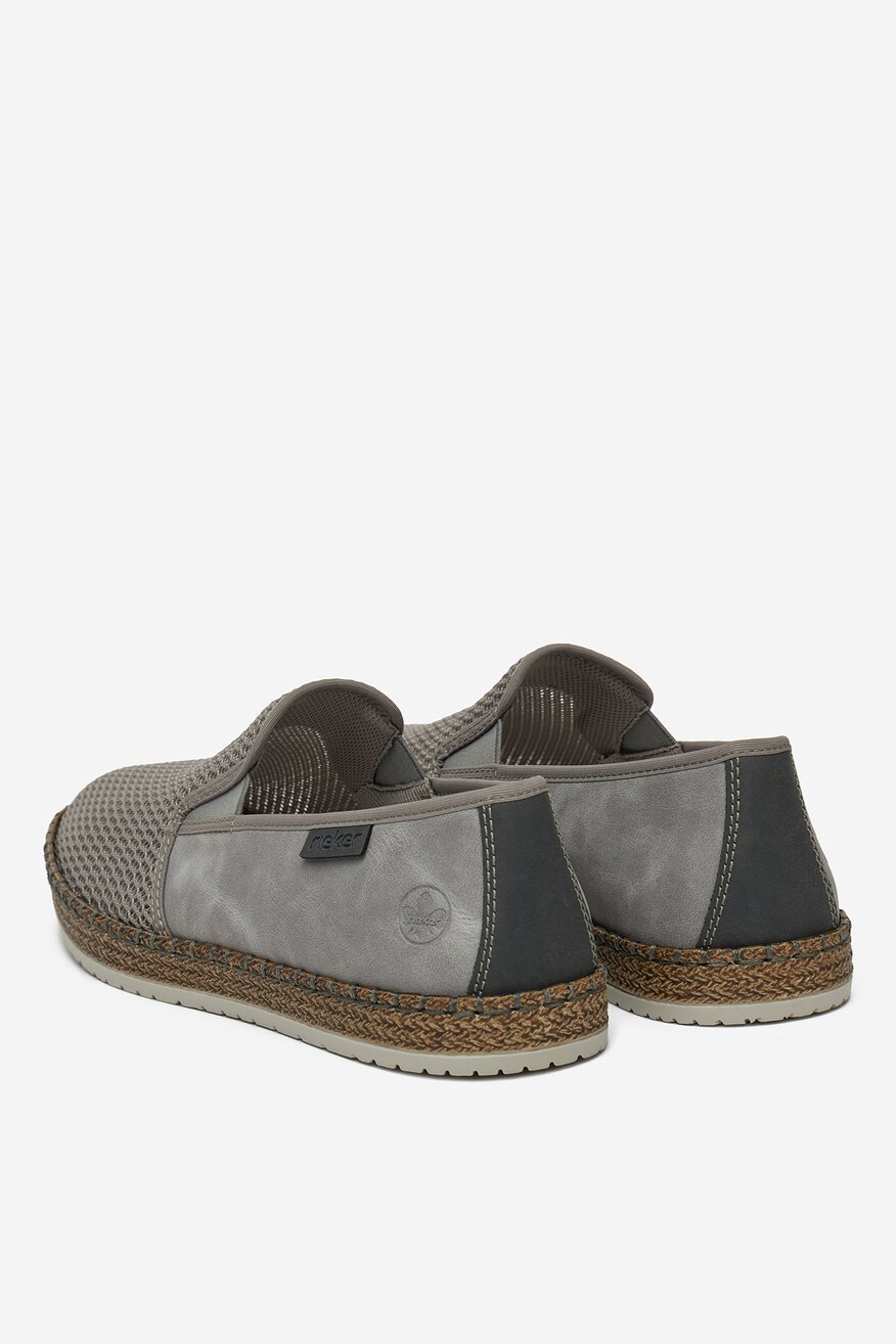 Espadrilky Rieker TMAVĚ ŠEDÁ - 2230078413770