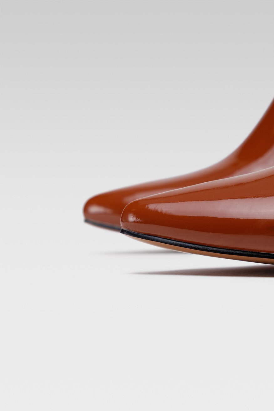 Quazi - Botki szpice brązowe - 5904248078430