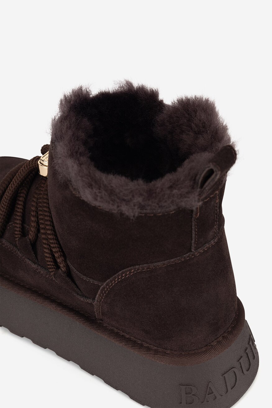 Badura - Śniegowce zamszowe ocieplane - 5905588964155