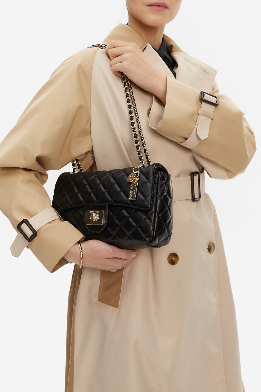 Дамска чанта NINE WEST ЧЕРЕН - 5906751258385