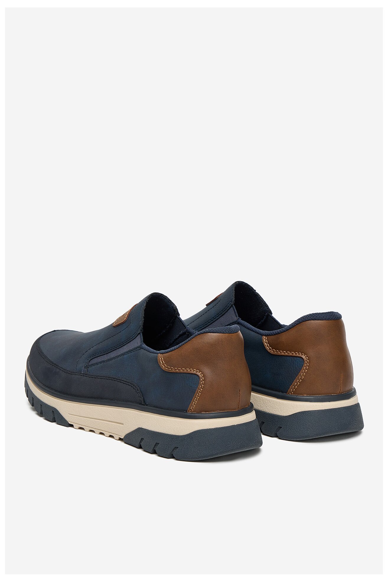 Polobotka Rieker B9350-14 TMAVĚ MODRÁ