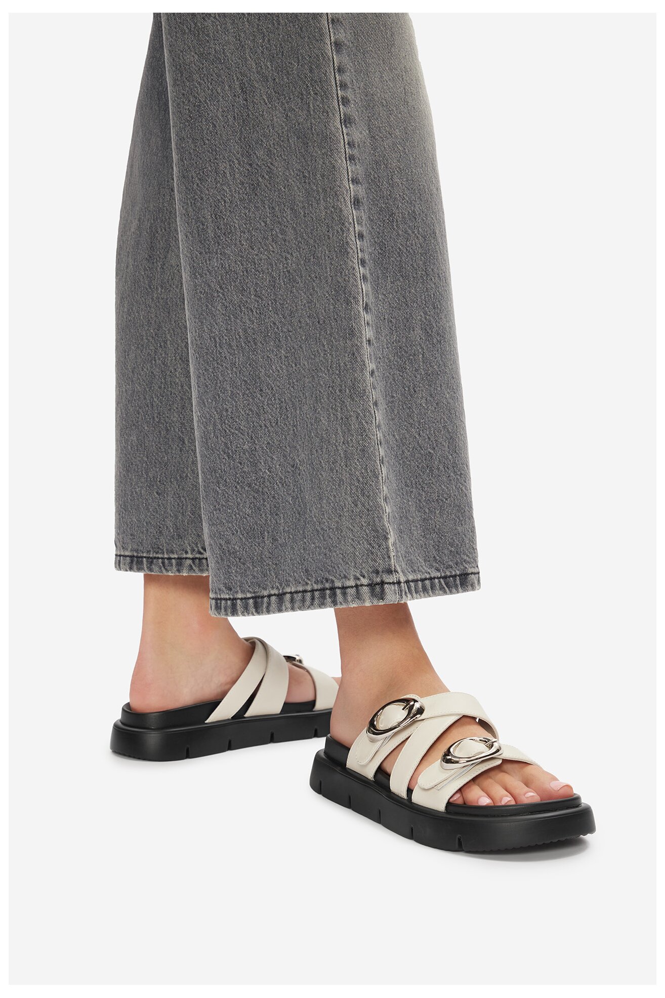 Klapki Badura CHAMOMILE-7Y002 Biały