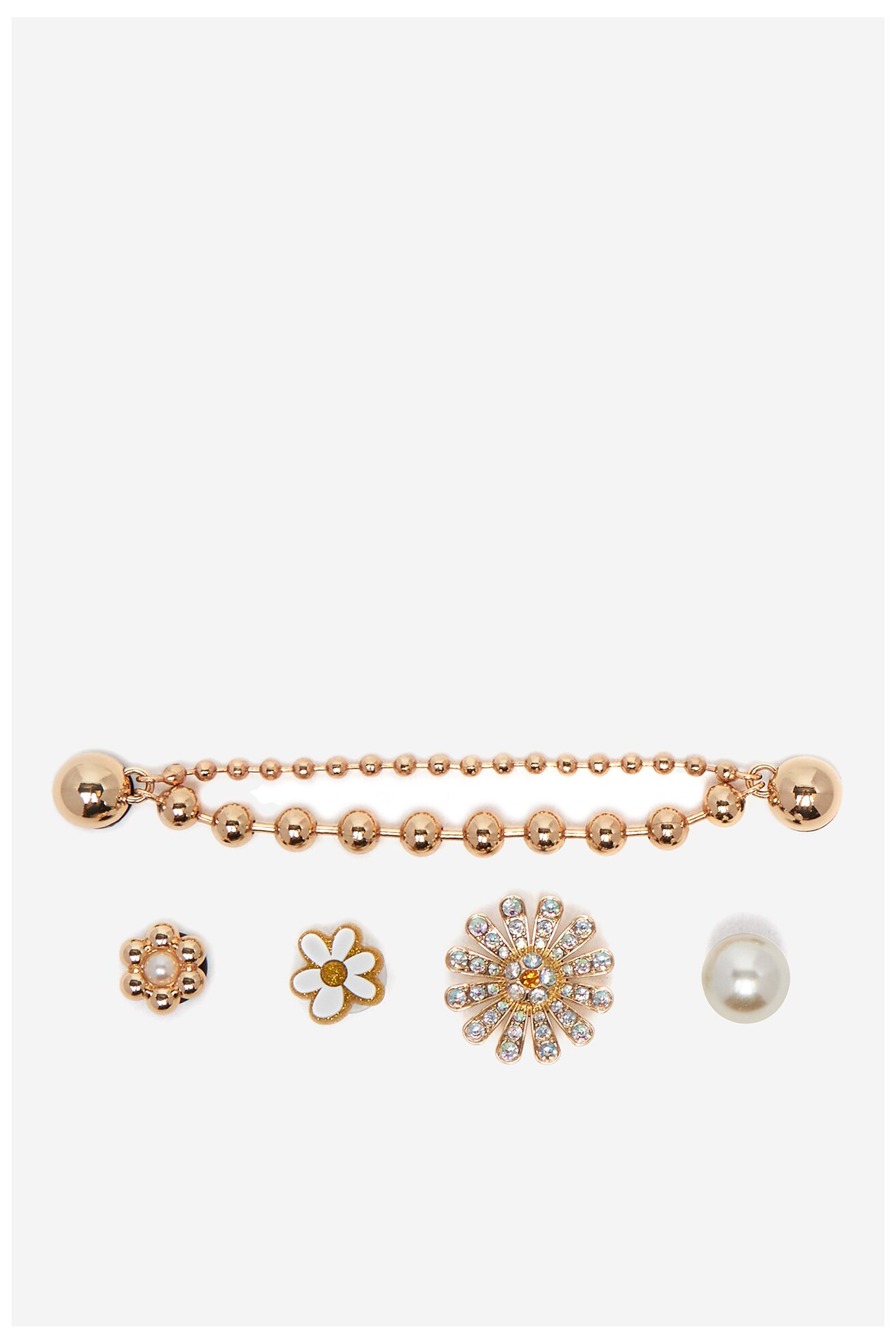 Dekoracija za cipele Crocs PRETTY IN GOLD 5 PACK 10014866 MIKS